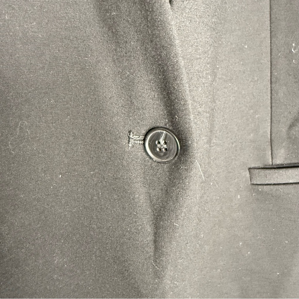 Spanx Black Collarless One Button Blazer Jacket S… - image 6